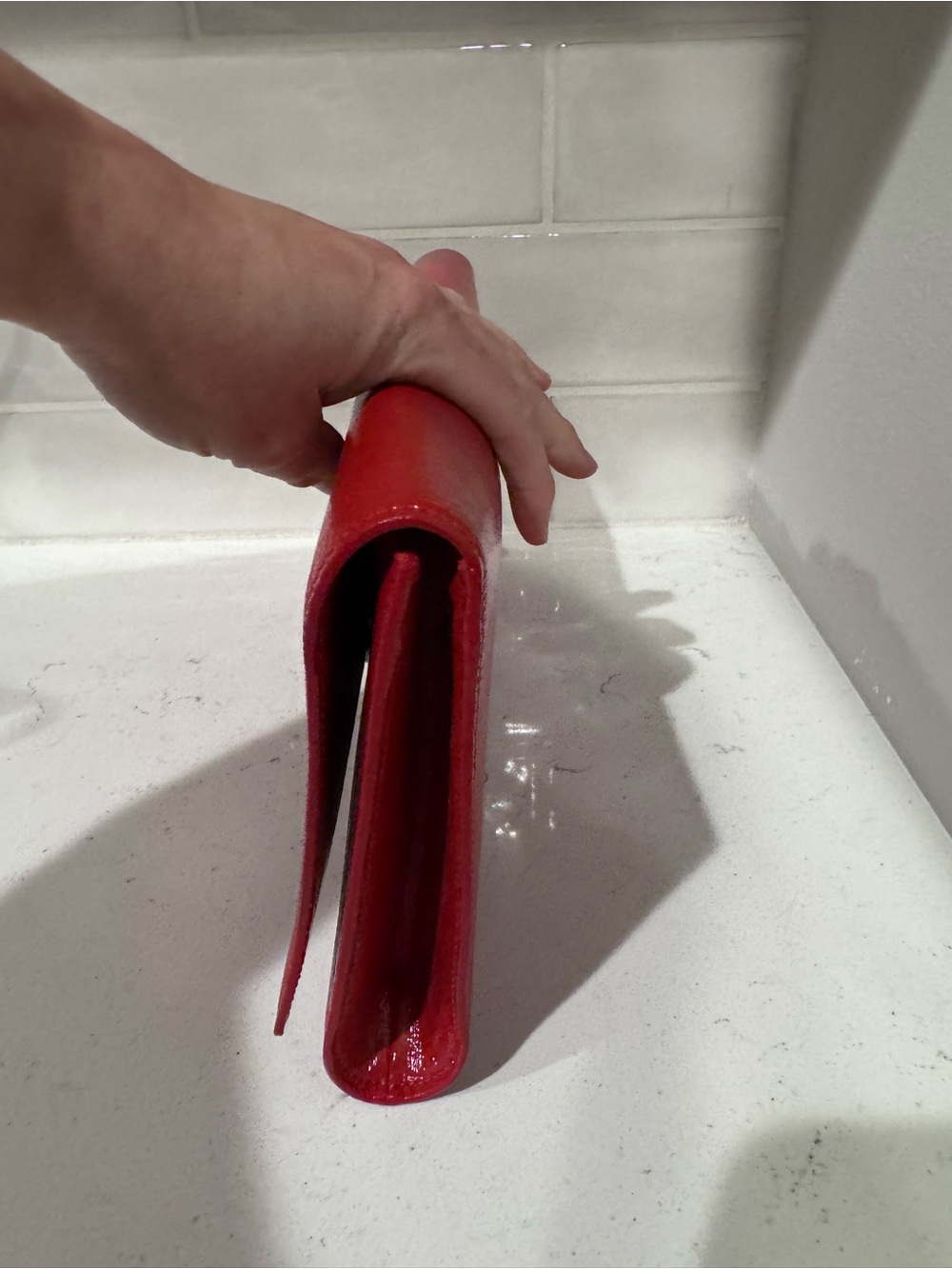 Saint Laurent Belle de Jour Red Patent Leather Large Clutch - Picture 10 of 10